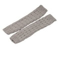 thumbnail image 2 of tredstone Exquisite Craft And Fine Stitching Best Leg Warmers For Fashionistas Uniform Leg Line Long Socks light grey 42cm 1Set, 2 of 6