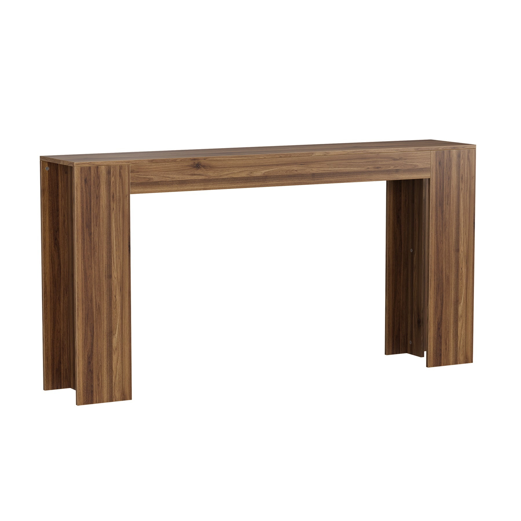 Hommoo 62.99" Extra-long Entryway Table, Farmhouse Sofa Table, Console Table, Hallway Table, Walnut