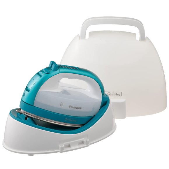 Plancha inalámbrica Panasonic NI-QL1000G, 360 grados Freestyle, color verde azulado