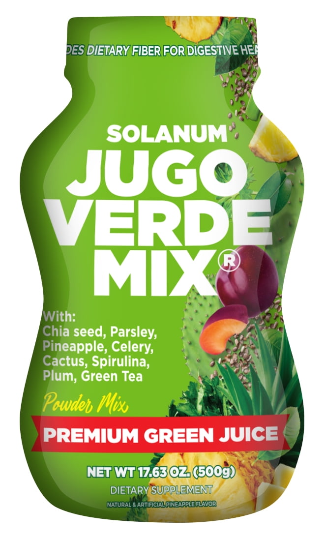 Solanum Jugo Verde Mix, Green Fiber Powder for Digestive Health, 17.63 oz