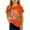 Orange, variant on GobdXE Kids Kindergarten Era Retro Letter Short Sleeve Crew Neck T-Shirt Color:Light Blue,Size:8-9 Years