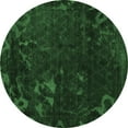 thumbnail image 1 of Ahgly Company Indoor Round Persian Emerald Green Bohemian Area Rugs, 3' Round, 1 of 4