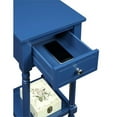 thumbnail image 4 of Pemberly Row Contemporary Square Accent Table in Blue Wood Finish, 4 of 6
