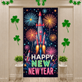 thumbnail image 2 of Colorful Space Rocket New Year Celebration Banner for Holiday Party Festive Event Indoor Decoration, 2 of 9