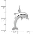 thumbnail image 2 of 14k White Gold Dolphin Charm, 2 of 3