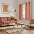 thumbnail image 2 of Natural Linen Curtains Long for Living Room Bedroom Groet Top Light Filtering Privacy Linen Textu Window Semi Sheer Drapes Panels x Natural, 2 of 7