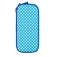 thumbnail image 2 of XMXY Gingham Blue Checkered Pencil Case Cute Aesthetic, Portable Pencil Bags with Compartments Zipper Blue, 2 of 7
