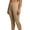 Khaki, variant on OVAFBAU Women's Capris Pants Yoga Workout Leggings Plus Size Pocket Slit Drawstring Casual Capris Pants