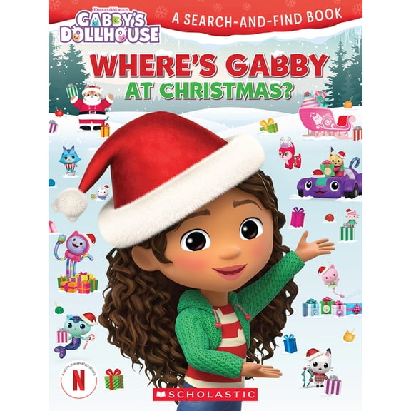 Gabby's Dollhouse: Where's Gabby at Christmas? (a Search-And-Find Book), (Paperback)