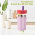 thumbnail image 2 of Metal Straw Replacement Compatible With Owala Kids Tumbler Cup 12oz & 15oz, Stainless Steel Straws for Owala Kids Water Bottle Accessories, With 2 Straw Cleaner, Reusable - 4Pcs, 2 of 4