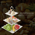 thumbnail image 5 of Plato de fruta de tres capas de estilo europeo, plato de fruta seca, bandeja de postre para té de la tarde, mesa de postres, soporte para pasteles de varias capas, mesa para pasteles, 5 of 5