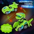 thumbnail image 3 of SUNNYPIG Toy Cars for Boys, Automatic Transforming Dinosaur Car Cool Toys Gifts for Boys Ideas Vehicle Playsets Boy Toys Age 6 7 8 9 Dinosuar Gifts for Toddlers Birthdays Gifts for Kids Age 4-8, 3 of 7