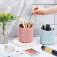 thumbnail image 3 of 2 Colors Makeup Brush Holder Organizer 360 Rotating Multi Functional Pen Holder Small for DIY Desk Purpose Stationary Storage Lipsticks Comb Beauty Tool in Vanity, 3 of 5