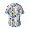 thumbnail image 2 of Xecao offers the Cactus1 for Men's Casual Short-sleeved Shirt, a button-up collared shirt with a pocket, perfect for beach vacations and yacht travel in the Medium size., 2 of 7