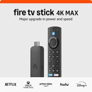 Stick 4K Max streaming device (newest model) with AI-powered Fire TV Search, supports Wi-Fi 6E, free & live TV without cable or satellite