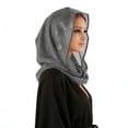thumbnail image 3 of YUNAFFT Breathable Sequin Embellished Headscarf Hood for Women - Lightweight Solid Color Scarf Wrap with Charming Shimmer, 3 of 4