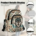 thumbnail image 6 of Xixirimido Small Sling Bag Cell Phone Purse Fanny Crossbody Bag for Women Trendy Chest Backpack with Adjustable Strap, Aztec Tribe Wolf Dream Catcher, 6 of 7