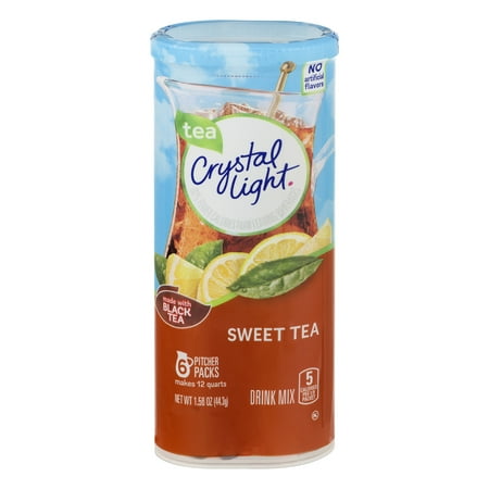 Crystal Light Drink Mix, Sweet Tea, 1.56 Oz, 6 Packets, 1 Count ...