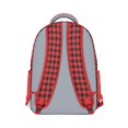 thumbnail image 3 of Red and Black Checkered Backpack for School,Cute School Bag,Schoolbag with Adjustable Shoulder Straps & Padded Back,15.3"x11"x6.7", 3 of 6