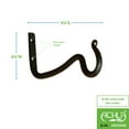 thumbnail image 2 of Achla Designs Set of 2 Versatile Upturned O-Hooks, 6 Inch Wide, Graphite Powder Coat Finish, 2 of 3