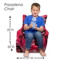 thumbnail image 2 of Posh Creations Structured Bean Bag Chair,Kids,Pasadena Seat,1.8ft, Nylon-Camo Pink, Black, 2 of 2