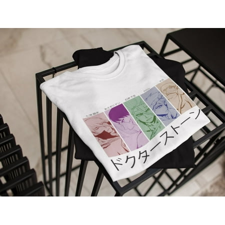 TSHIRT-Senku, Dr. Stone Anime Shirt, 14 Colors , Manga Print, Anime Gift, Sweatshirt, Japanese Hoodie, Unisex Shirt