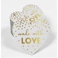 thumbnail image 2 of Inkdotpot Gold Foil Paper Hang Tag Made With Love Wedding Favor Tag 50 Pieces, 2 of 6