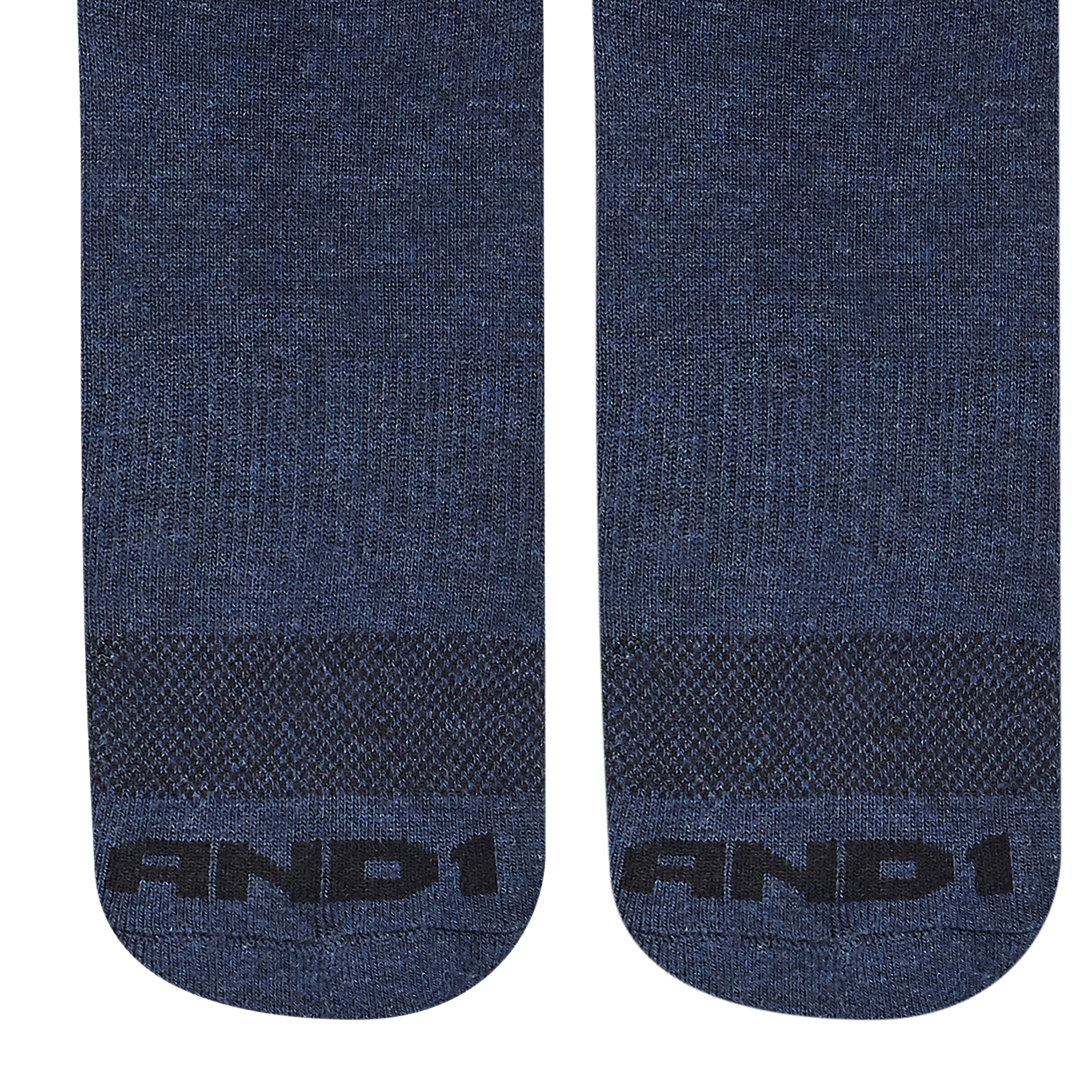 AND1 Men's Socks, Performance Cushion Mid Crew Socks, 6-Pack