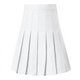 thumbnail image 3 of Women's High Waisted Mid Length Solid Color Pleated Half Skirt - Nylon Spandex - Size S/M/L/XL/XXL/XXXL, 3 of 3