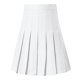 thumbnail image 4 of Falda media plisada de color liso y cintura alta para mujer - Nylon y spandex - Tallas S/M/L/XL/XXL/XXXL, 4 of 4
