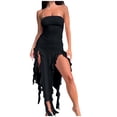 thumbnail image 2 of Mefallenssiah Robe Irrégulière Mode Printemps/été Sexy Personnalité Enveloppée, 2 of 8