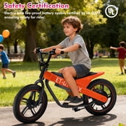 ET-01 MAX Electric Bike for Kids, 350W Electric Balance Bike for Kids, 16 Inflatable Tires, Up to 15 MPH, 36V 7.8Ah Battery, Rear Disc Brake, Lightweight Off-Road E Bike for Kids Ages 3-10