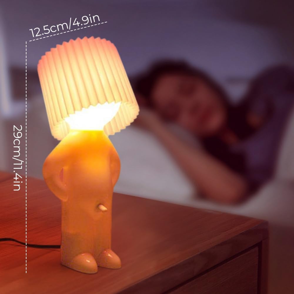 A Little Shy Man Creative Lamp, Desk Night lamp,Naughty boy Night Lamp,Home Decoration Beautiful Gift for Women Men
