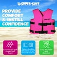 thumbnail image 3 of TRC Recreation Super Soft Child Life Jacket Vest, Small, Flamingo Pink, 3 of 9