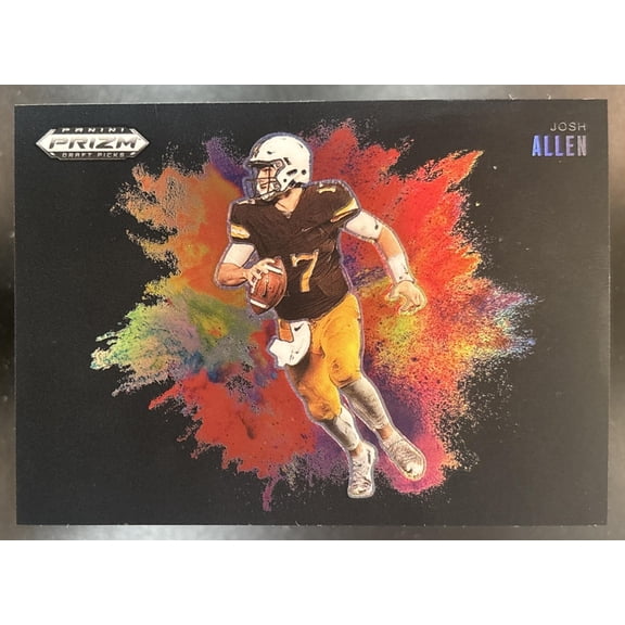 Collectible 2025 Panini Prizm Draft Picks Josh Allen Black Color Blast #25 Football Card