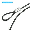 thumbnail image 5 of Uxcell Safety Cable Lock Steel Stage Lighting Security Wire Ropes Black 2mmx0.30m 4Pcs, 5 of 6