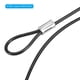 thumbnail image 5 of Candado de seguridad Uxcell de cable de acero inoxidable con doble lazo para iluminación de escenario y candado de equipaje de 1 pie, 5 of 6