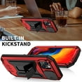 thumbnail image 4 of Allytech Compatible with iPhone 14 Plus 2022 (6.7 inch), Military Grade Full-Body Rugged with Kickstand and Built-in Screen Protector Slide Camera Protective Case for iPhone 14 Plus 5G, Red, 4 of 7