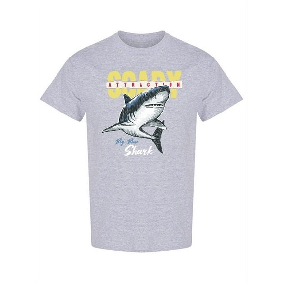 Scary Attraction Shark T-Shirt Men -Image by Shutterstock, Male Medium