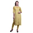 thumbnail image 1 of Bimba Kurti Droit Décontracté Imprimé Manches 3/4 Robe Kurta Longue pour Femmes, 1 of 6