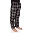 thumbnail image 3 of Conjunto de 3 pantalones de pijama a cuadros para hombre, de felpa, para estar en casa, con bolsillos, de micropolar., 3 of 6