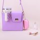 thumbnail image 5 of Cartera Corta Mini Monedero Con Llavero Embrague Cuero PU para La Copa, 5 of 9