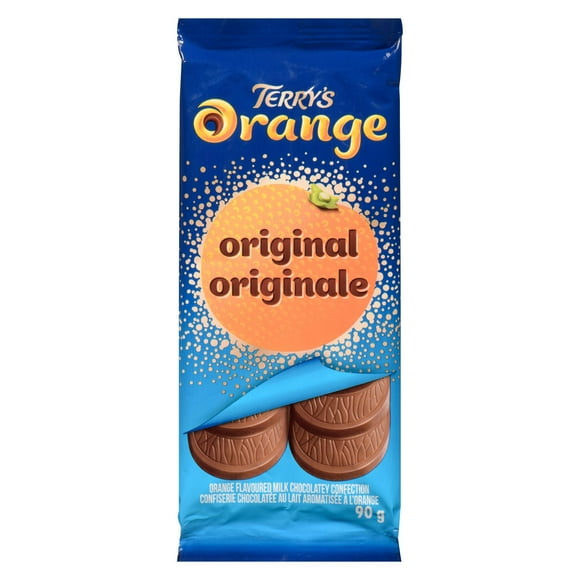 Barre de chocolat au lait Terry's Orange 90g