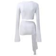 thumbnail image 4 of Haut à Manches Longues à Lacets pour Femmes, Poitrine Croisée, Jupe Mi-Longue Décontractée, Cache-Maillot de Bain, Cache-Maillot de Piscine pour Filles, Robe Chemise, Cache-Maillot pour Femmes, 4x Cache-Maillot de Bain pour Femmes, Grande Taille, Cache-Maillot, Jupe Portefeuille, Plage, 4 of 4