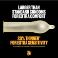 thumbnail image 3 of Trojan Magnum BareSkin Lubricated Large Condoms, Lubricated Condoms, 24 Count Value Pack, 3 of 8