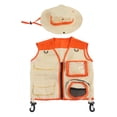 thumbnail image 3 of Conjunto De Sombrero Y Chaleco De Aventura Al Aire Libre Para Niños, Disfraz De Exploración Lavable Para Niños, Cosplay, Viajes De Camping, 3 of 7