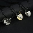 thumbnail image 2 of Moda Costura Pareja Collares Acero Inoxidable Mejores Amigos Para Siempre Gato Colgante Collares Regalo Para Mujeres Hombres 2 Unids/Set Guardurnaity AP006882-04, 2 of 6