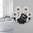 thumbnail image 1 of Portarrollos de Papel Higiénico Soporte de Papel Independiente Lindo Novedad Animal Casero , Negro M Baoblaze Sujetador de papel, 1 of 8