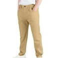 thumbnail image 3 of Sentuca Kids Boys Pants School Uniform Chino Khaki Pants with Pockets Elastic Waist Classic Trousers, 3 of 7