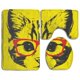 thumbnail image 1 of ABPHQTO Retrato de gato Juego de alfombras de baño de 3 piezas Alfombra de baño Alfombra de contorno y tapa de inodoro ABPHQTO Cont-CHAPPLE-30432, 1 of 2